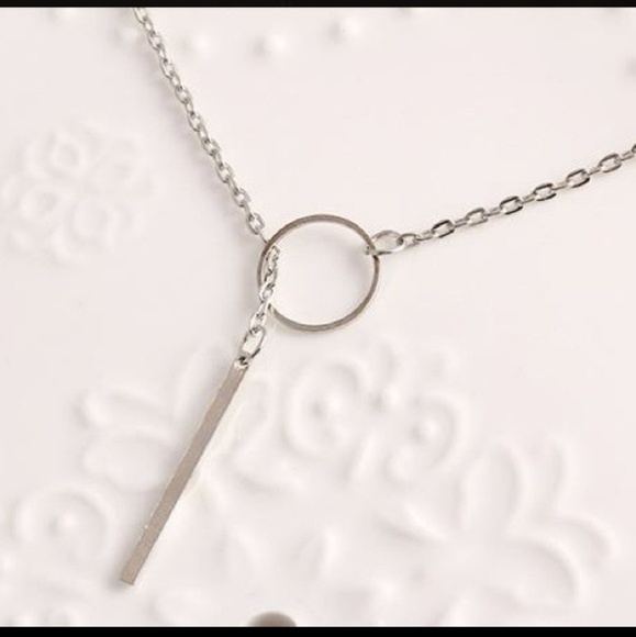 Gold or Silver Circle Pendant Necklace - Picture 3 of 7